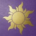 Rapunzel / Tangled Inspired Royal Sun Insignia Wall Decal / Stickers for Girl's Room