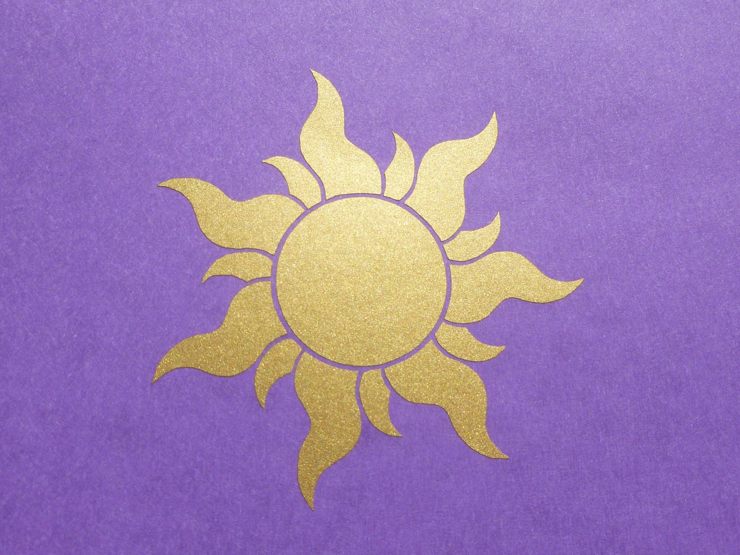 Rapunzel / Tangled Inspired Royal Sun Insignia Wall Decal / Stickers for Girl's Room