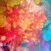 ORIGINAL Bright Multi Colored Rainbow Modern Contemporary Art Abstract Acrylic Painting Red Blue Purples