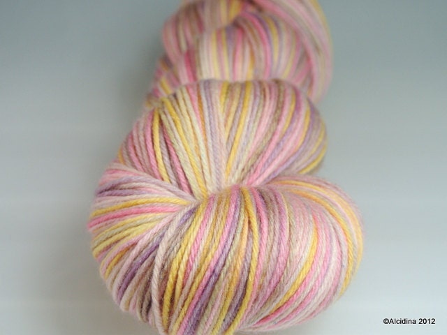 Handpainted yarn - Zero-g Sock "Orion Abstract" -80/10/10% merino wool / cashmere / nylon MCN superwash 4-ply fingering weight