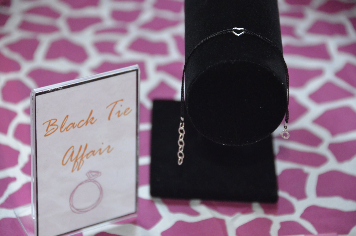 BLACK TIE AFFAIR - The Original Mrs. Why Knot Bracelet - Free Ship to usa