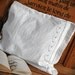 Cushion made of antique Transylvanian linen, plain sewing, linen embroidery pillow