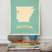 Arkansas Roots Map 11x14 Customized Print