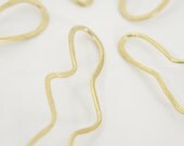 Brass Hairpins: Set of Five Gorgeous Handmade Brass Hair Sticks 1508