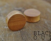 Osage Orange Organic Ear Plugs 11/16" (17.5mm) Custom Handmade Hand Carved Wood Body Jewelry Piercing Earrings 11/16 Inch