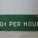 GREEN WHITE METAL Sign-industrial chic vintage hourly rate