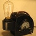 Steam Punk Science, Art Deco, Machine Age,  Edison Lamp. Cool gifts for men.