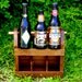 Beer Caddy - Home Brew Six Pack Carrier - Beer Bottle Carrier - Bottle Opener -Gift for Dad - Men - Groomsmen- Best Man Gift