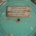 Vintage AQUA GLASS JAR - Spinning Holder - Tools - Nails - Craft Supplies Holder - Wood -