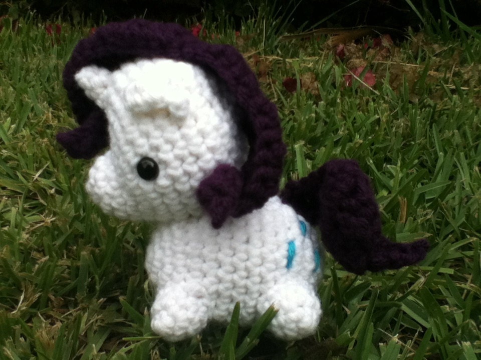Rarity My Little Pony Crocheted Plush