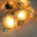 20 white  Romantic valentine Rose flower leaf string light patio decoration wedding bedroom decor