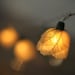 20 white  Romantic valentine Rose flower leaf string light patio decoration wedding bedroom decor