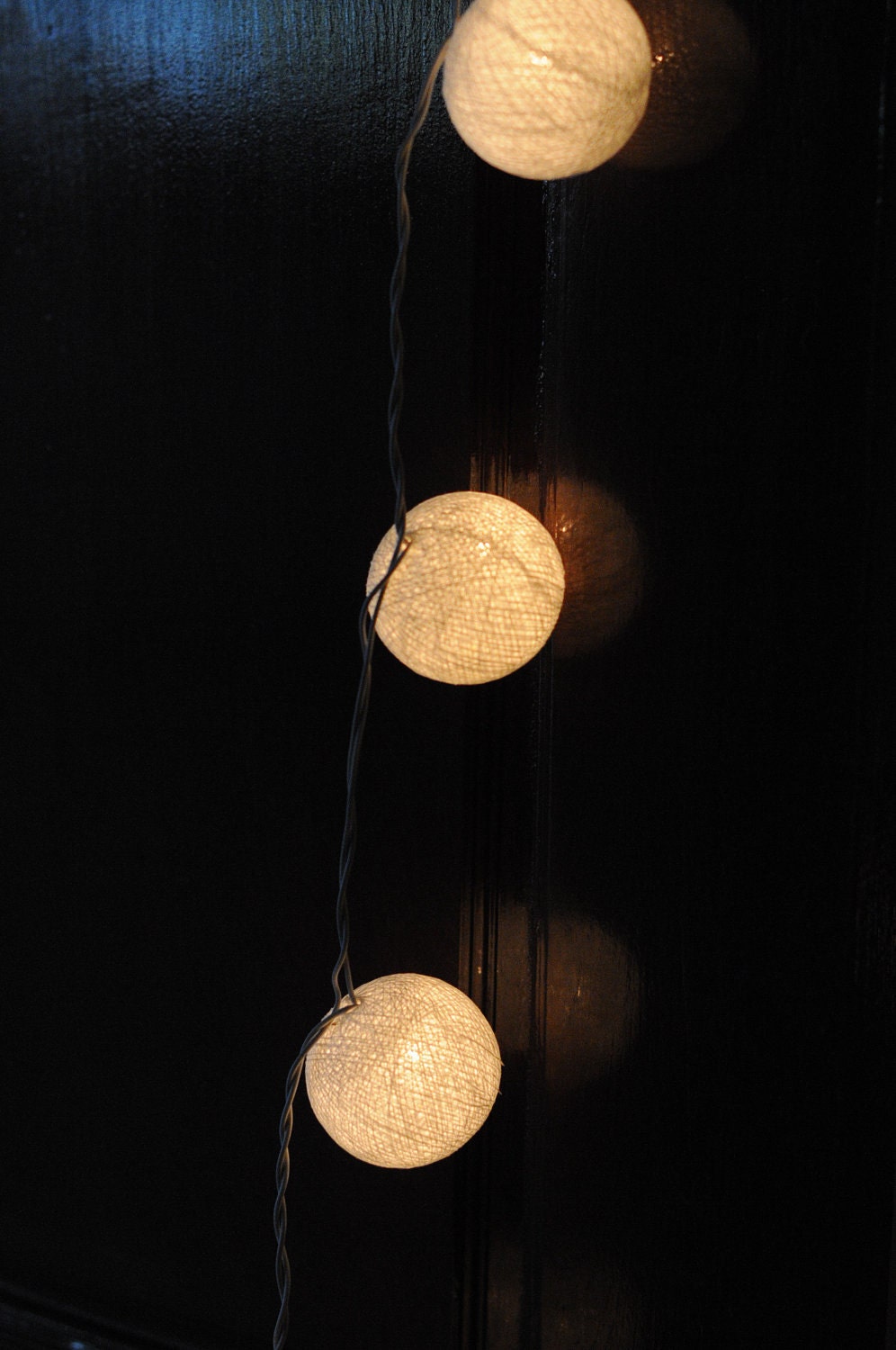 35 balls white color cotton ball 4 meters string light patio outdoor decoration deco room bedroom wedding patio party function light