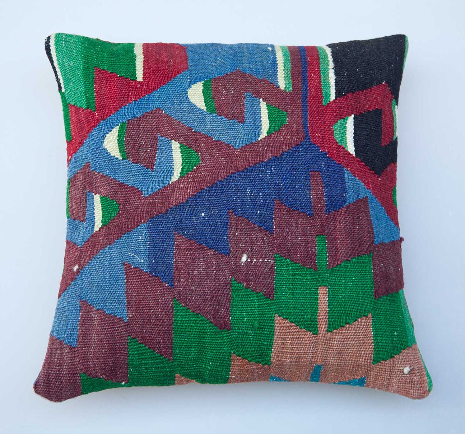 hand woven vintage kilim pillow cover free shipment with by YASTK