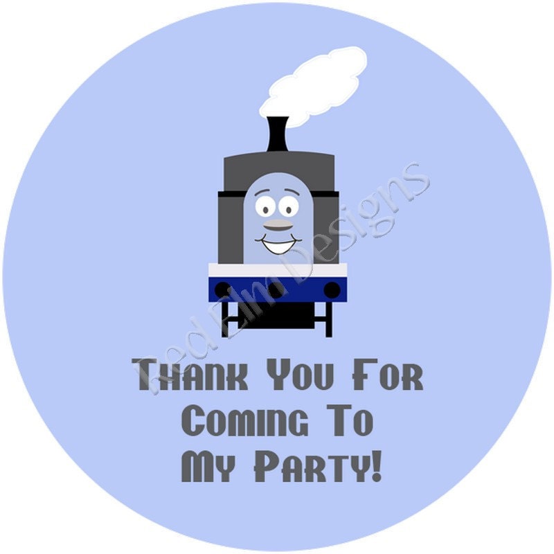 Train Stickers - Sheet of 20 - 2" round