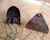 Basket of Beads Mixed Metal Earrings