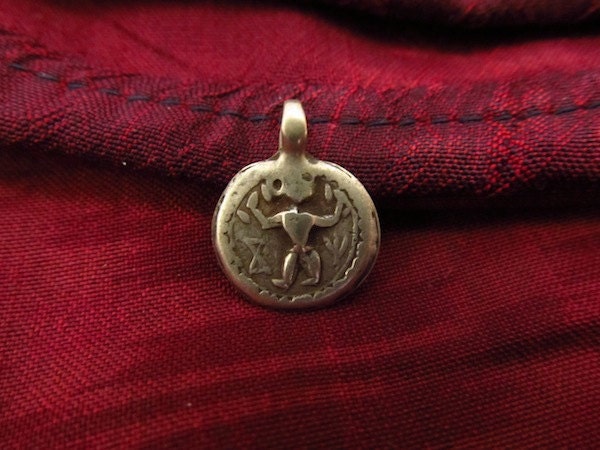 Antique Silver Shiva Hindu Amulet