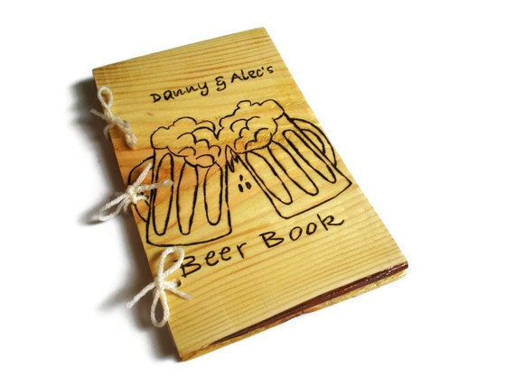 Personalized Beer Book - Brew Log Notebook - Journal - Custom Cover Work