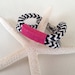 Navy & White Nautical Rope Bracelet with Pink Wrap and a Stainless Steel Clasp