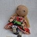 Leah, Round Head Primitive doll. Display or Play folk, child friendly rag doll.