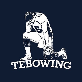 Tebow T-shirt American apparel (also available on crewneck sweatshirts and hoodies)