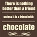 A Friend with Chocolate, Charles Dickens, Literary Art for the Chocolate Lover, Friendship Quote for the Kitchen, 8x10 Print Wall Art