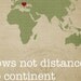 LOVE knows not Distance, Map Customized, Love Quote, Up To FIVE Hearts, Quote Art, Wall Art Typography Prints, 8x10 print
