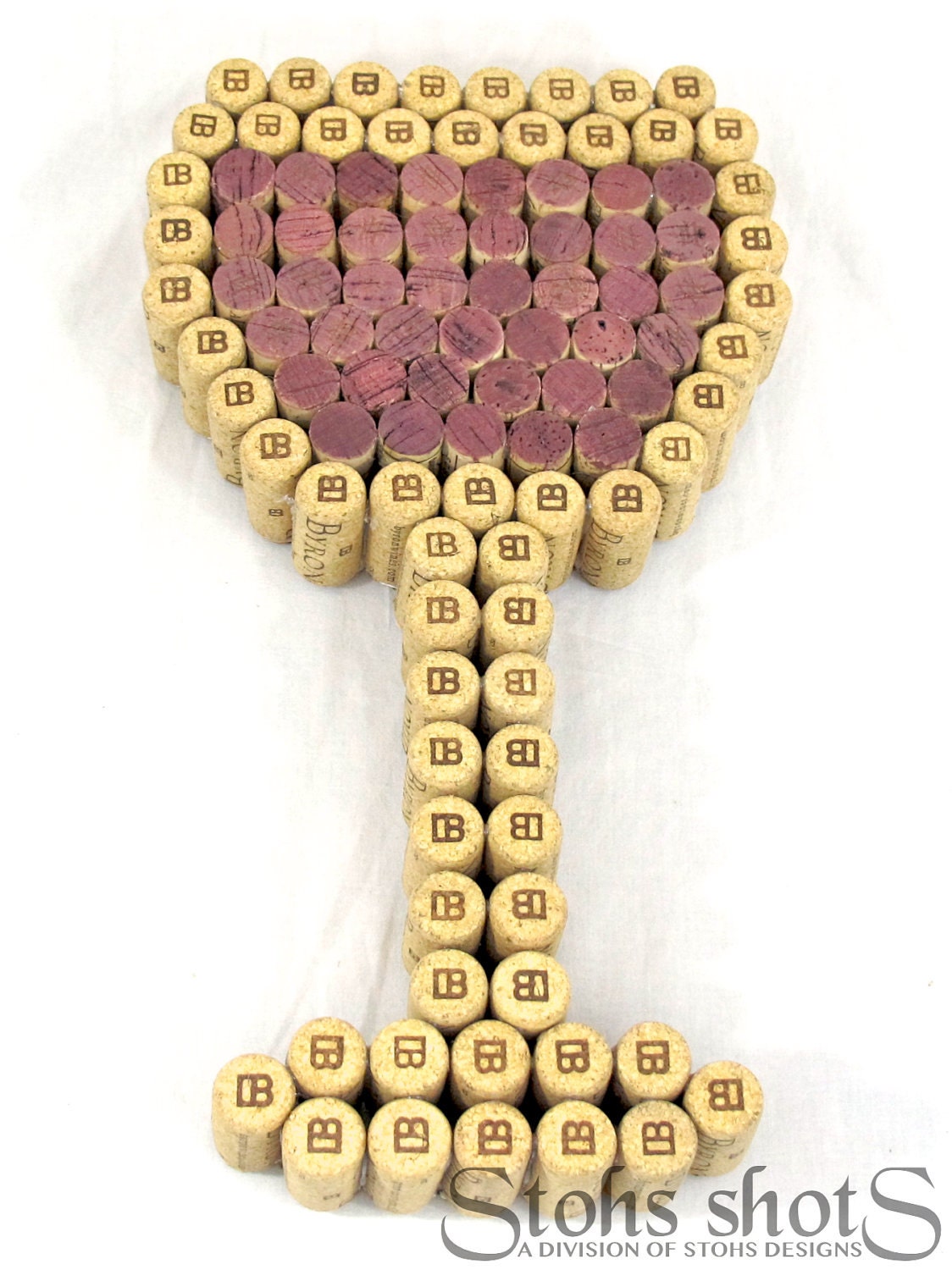 Wine Cork Wine Glass Art - White Wine Glass or Red Wine Glass Styles Made-to-Order