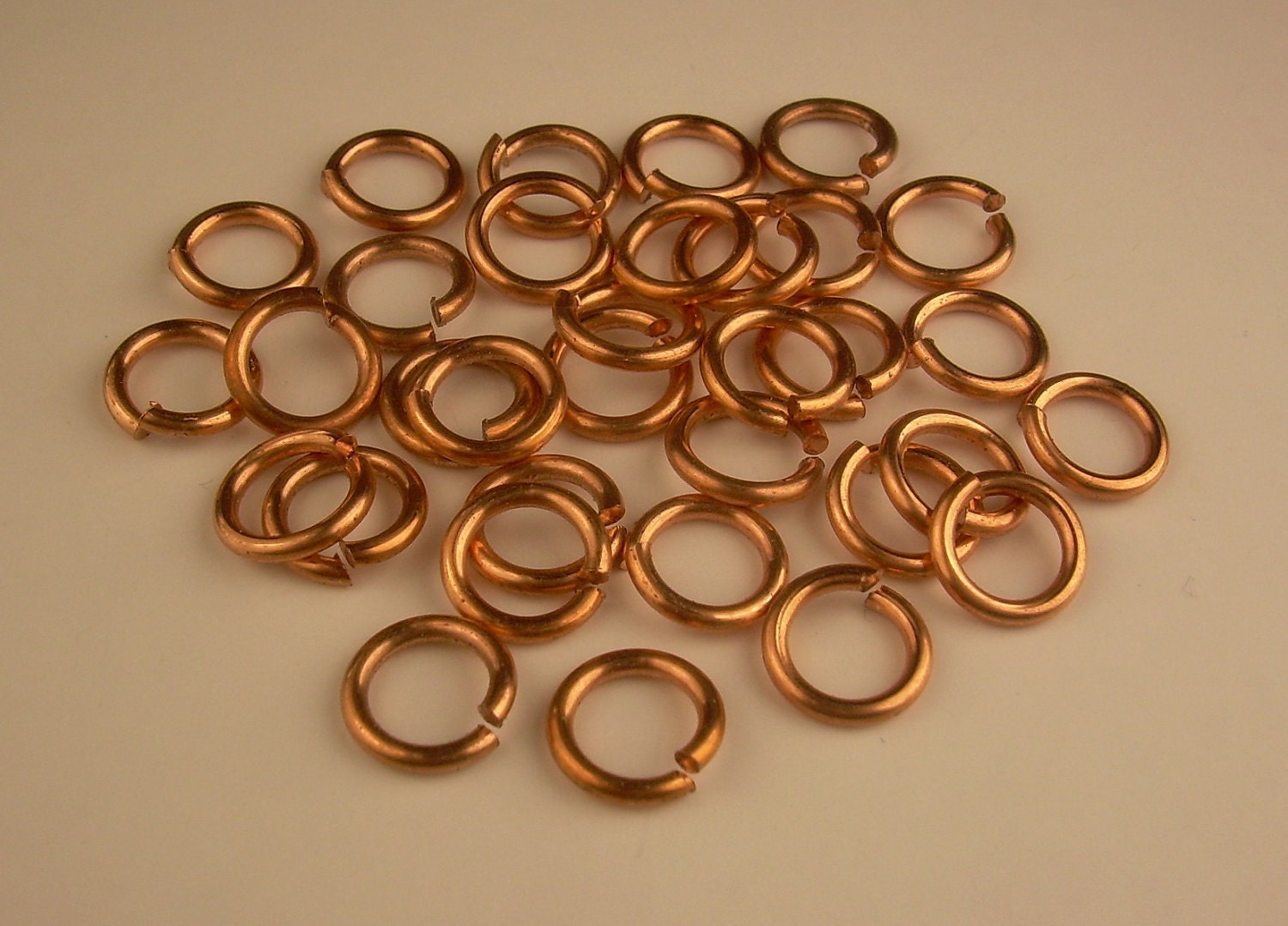Genuine Solid Copper jump ring 20ga wire o/d 6mm by COPPERWIREUSA