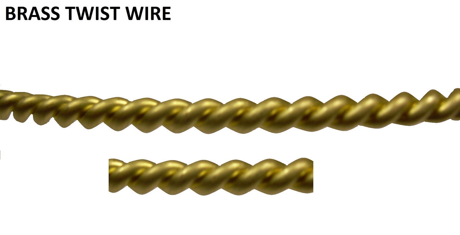 Ga Ft Solid Brass Twisted Fancy Wire Made By Copperwireusa