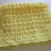 Crocheted Baby Afghan in Pale Yellow