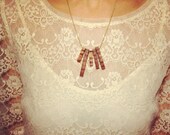 Minimalist Oak Wood Necklace - 'Lady Fingers'