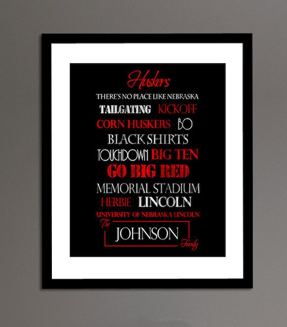 Nebraska Huskers Print