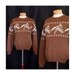 Vintage 1940s Weekend On The Dude Ranch Mens Sweater