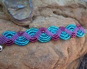 Woven turquoise deaded bracelet