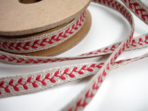 Natural Linen Sewing Tape / Ribbon / Trim / by linensbysabine