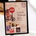 Korea Czech Vintage stamp sticker set (16 contents) - Paper sticker - girl on bicycle