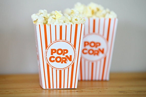 Choose Your Color - Mini Popcorn Box Party Favor Printable  - DIY Make Your Own Party Pop Corn Box by daintzy - daintzy