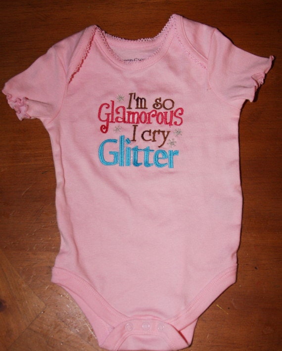 I'm so glamorous I cry Glitter