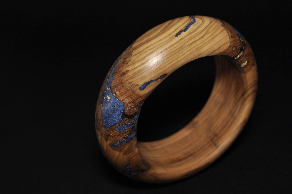 Lapis Lazuli Inlay in Olivewood