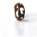 Reserved for R - Wood Bracelet,  Indian Rosewood and Gold Leaf, Light and Strong