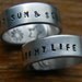 My sun and stars moon of my life pair of rings