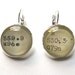 ANIMALS - Dewey Decimal Vintage Card Catalog Brass or Silver Lever Back Earrings