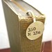 Custom Wedding Party Gifts Dewey Decimal Bookmark Silver Shepherds Hook Monogrammed Set of 6 (six)