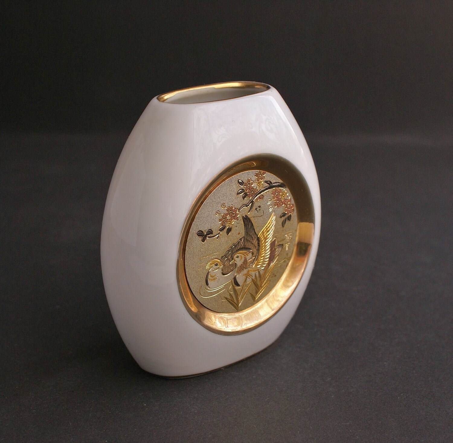 Japan Chokin Art Porcelain Vase by JustReflection on Etsy