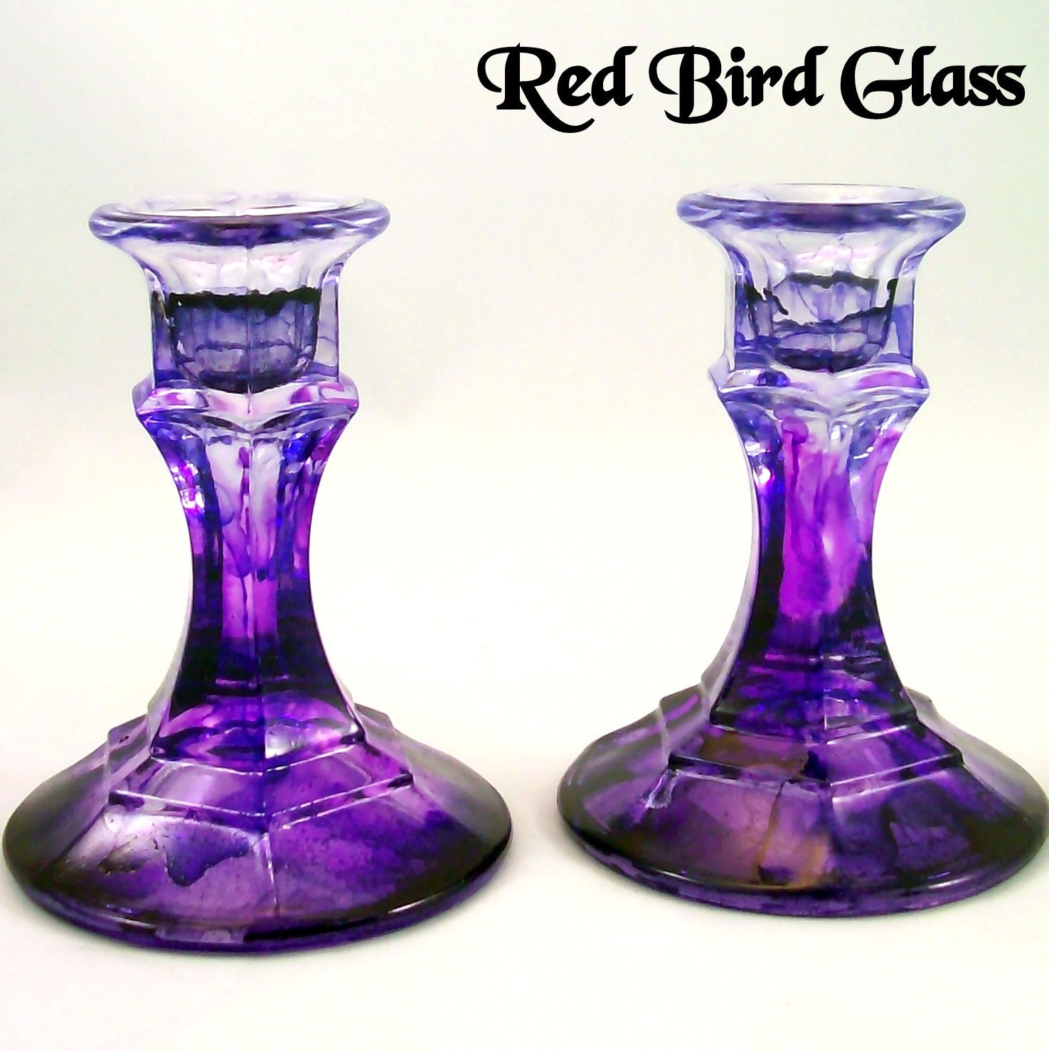 Glass Taper Candle Holders