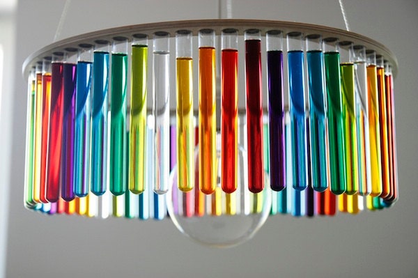 Maria S.C. single test tubes chandelier