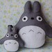 Totoro felt plushie and mini totoro keychain, charm, children toy, baby shower gift, totoro fans gift, unique birthday gift