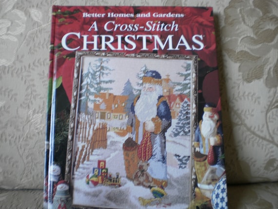 A Cross Stitch Christmas Cross Stitch Book by PopsBookNook on Etsy