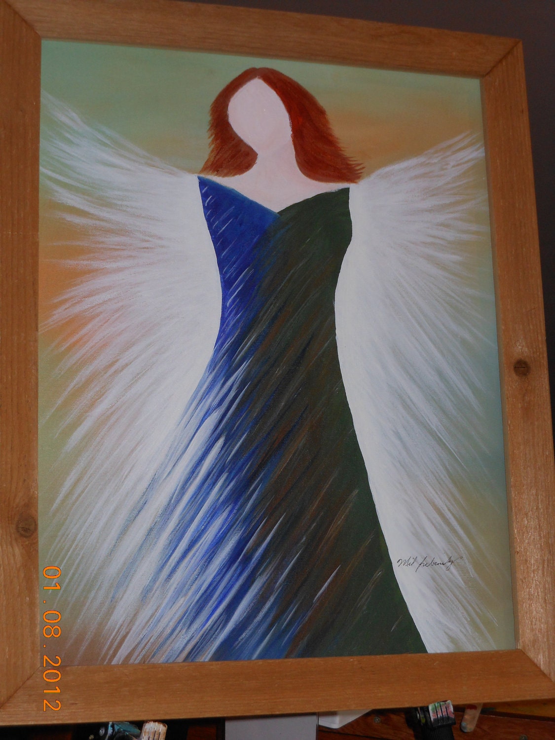 Angel -- Original, Acrylic Painting
